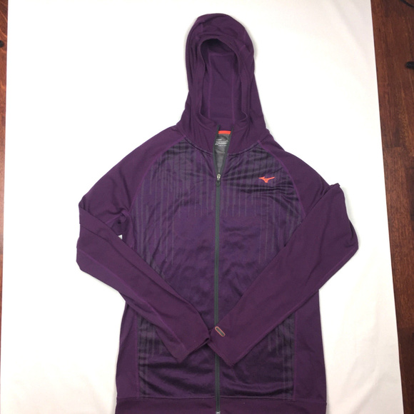 Mizuno Men's Breathe Thermo Knit Full Zip Hoodie - Picture 1 of 8